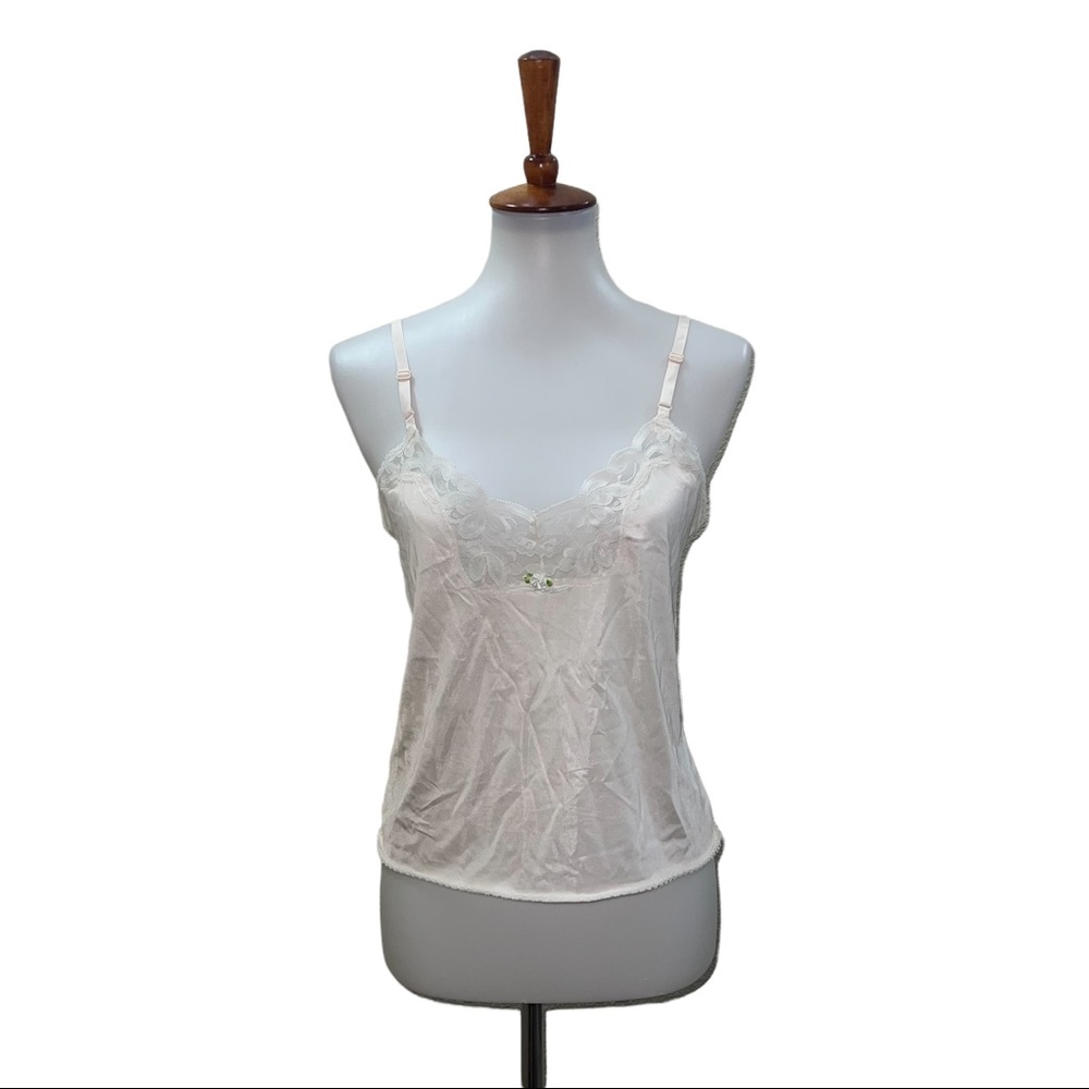 Vintage Slip Top Creamy White Size Small